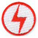 lightning bolt soccer patch