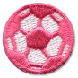 pink soccer ball patch